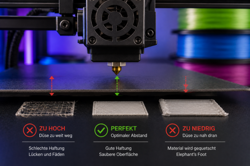 Was ist der Z-Offset? Den Düsenabstand beim 3D-Druck perfekt Kalibrieren