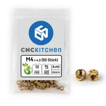 CNC Kitchen Gewindeeinsatz M4x4.0 kurz