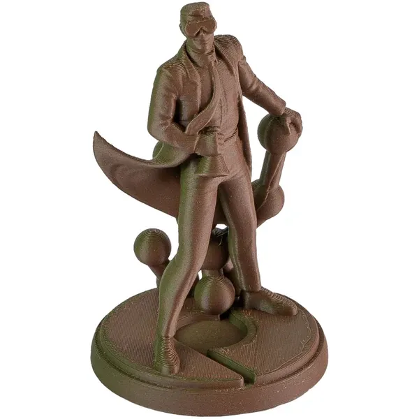 Dual PLA Matt Grün Braun Farbverlauf