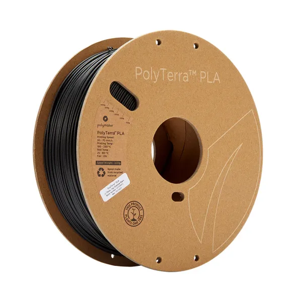 Polymaker PolyTerra PLA Anthrazit Schwarz 1.75 mm