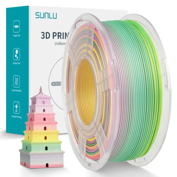 SUNLU PLA Rainbow Soda Pop Filament