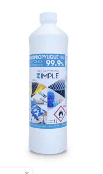Zimple3D Isopropanol IPA 99,9 % 1 Liter
